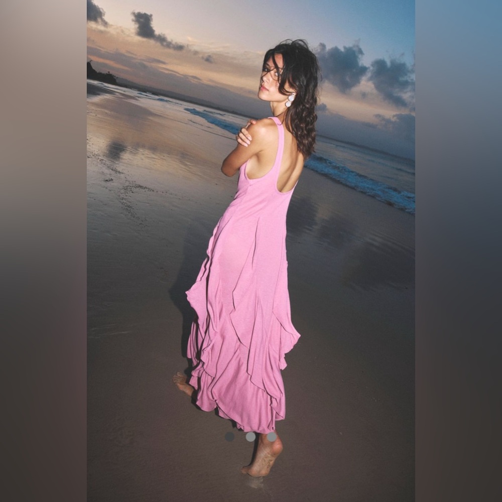 Free people ruffle Romance midi